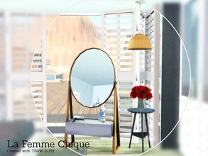 Sims 3 — La Femme Chic by Angela — La Femme Chic, a new small decorative set for your female sims. Set contains a mirror,