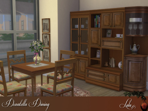 Sims 4 — Donatella Dining by Lulu265 — Sober and elegant, a dining room designed so to be functional and versatile, which