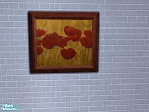 Sims 2 — Magali Living recolour-red  - Painting 2 by MysticVelvet — 