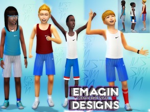 Sims 4 — 4 Nike Tanks for Kids by emagin3602 — Designed by Emagin Designs http://www.thesims3.com/mypage/Emagin/mystudio