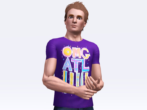 Sims 3 — Men's All Time Low Shirts by Korinap — These are All Time Low's earliest merch shirt designs from 2006-2007