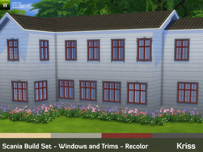 Sims 4 — Scania Build Set - Windows and Trims - Recolor by Kriss — Scania Build Set returns! A large set bringing