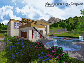 Sims 3 — Convenience_of_Comfort by matomibotaki — Modern split-level house with luxury and lot of space for a large