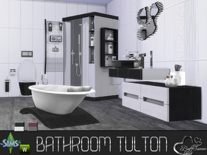 Sims 4 — Tulton Bathroom - Recolor Set 1 by BuffSumm — Recolor Set matching the Tulton Bathroom. Most objects contains 4