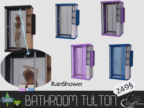 Sims 4 — Tulton Bathroom Shower (Recolor 2) by BuffSumm — Recolor Set matching the Tulton Bathroom. Most objects contains