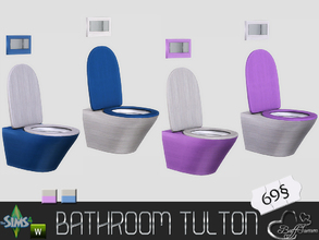 Sims 4 — Tulton Bathroom Toilet (Recolor 2) by BuffSumm — Recolor Set matching the Tulton Bathroom. Most objects contains