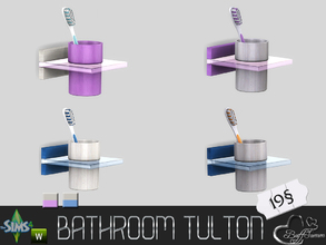 Sims 4 — Tulton Bathroom Toothbrush (Recolor 2) by BuffSumm — Recolor Set matching the Tulton Bathroom. Most objects
