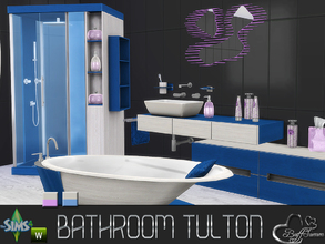 Sims 4 — Tulton Bathroom - Recolor Set 2 by BuffSumm — Recolor Set matching the Tulton Bathroom. Most objects contains 4