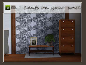 Sims 3 — Leafs Pattern by Angela — Leafs Pattern, nice design for your walls. 