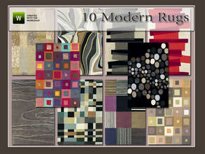 Sims 3 — Modern Rugs by Angela — Modern Rugs, Please don't clone my meshes or claim as your own.