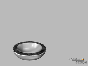Sims 4 — Altara Bowl by NynaeveDesign — The metallic colors and ceramic touches of this bowl will be a lovely update to a