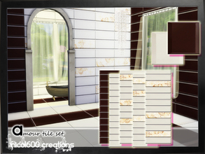Sims 4 — Amour tile set by nicol6002 — Amour tile set includes: Amour tiles in 5 variations. Suitable for any kind of