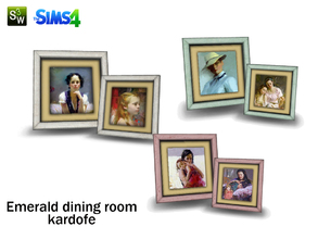 Sims 4 — kardofe_Emerald dining room_ Frames by kardofe — Set of two beautiful frames