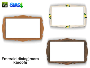 Sims 4 — kardofe_Emerald dining room_ Mirror by kardofe — Old rustic mirror