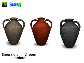 Sims 4 — kardofe_Emerald dining room_ vases by kardofe — Small decorative jug