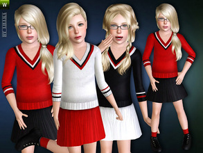 Sims 3 — Trendy Knitted Sweater and Skirt by lillka — Trendy Knitted Sweater and Skirt - Outfit Everyday/Formal/Athletic