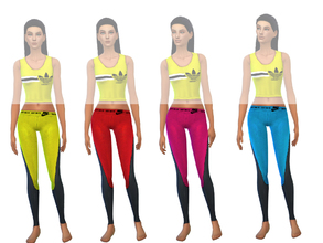 Sims 4 — ShakeProductions 13-2 by ShakeProductions — Sport bottom with 4 colors