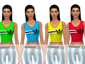Sims 4 — ShakeProductions 13-4 by ShakeProductions — Sport top with 4 colors