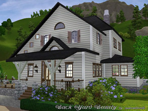 Sims 3 — Back_Yard_Beauty by matomibotaki — A civil idyll, little house with back yard and lovely surrounding, for a sims
