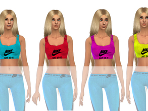 Sims 4 — ShakeProductions 13-1 by ShakeProductions — Sport top with 4 colors