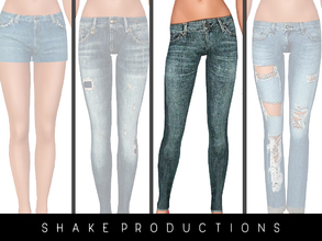Sims 3 — SET ShakeProductions 14-4 by ShakeProductions — Skinny jeans - recolorable