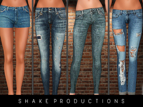 Sims 3 — ShakeProductions14SET by ShakeProductions — Denim set with 4 pieces all recolorable