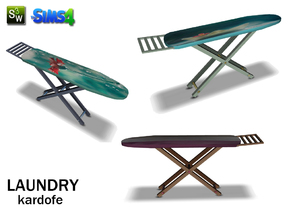 Sims 4 — kardofe_Laundry_Ironing Board by kardofe — Ironing board decorated