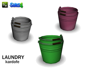 Sims 4 — kardofe_Laundry_pail by kardofe — Two cubes in three different colors