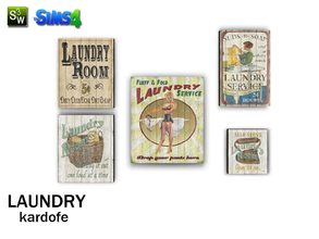 Sims 4 — kardofe_Laundry_Pictures by kardofe — Pretty pictures to make more cheerful laundry