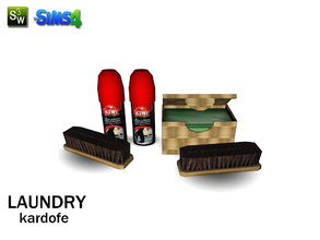 Sims 4 — kardofe_Laundry_shoe polish by kardofe — Everything you need to get a clean and shiny shoes