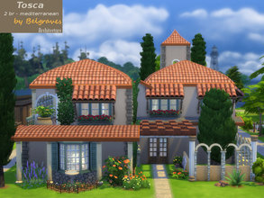 Sims 4 — Tosca by Leander_Belgraves — Tosca a mediterranean Home with 2 Bedrooms and 2 Bathrooms 