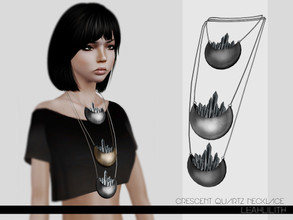 Sims 3 — LeahLillith Crescent Quartz Necklace by Leah_Lillith — Crescent Quartz Necklace 4 recolorable areas hope you'll