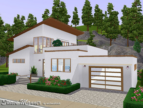 Sims 3 — Suave_Manner by matomibotaki — Lovely and luxury split-level house with modern architecture and cozy design.