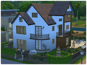 Sims 4 — Traditional House Cosette by Aliona7772 — Traditional cozy house for a small family. First floor - hall,