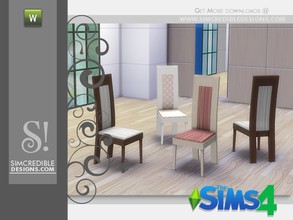 Sims 4 — Arden Dining Chair by SIMcredible! — by SIMcredibledesigns.com available at TSR ________________________ *3
