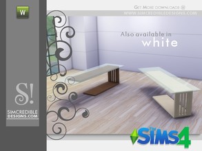 Sims 4 — Arden Dining Table by SIMcredible! — by SIMcredibledesigns.com available at TSR ________________________ *3