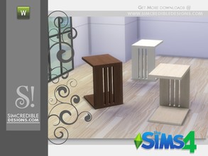 Sims 4 — Arden End Table by SIMcredible! — by SIMcredibledesigns.com available at TSR ________________________ *3 colors