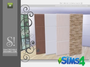 Sims 4 — Arden fake wall by SIMcredible! — by SIMcredibledesigns.com available at TSR ________________________ *4 colors