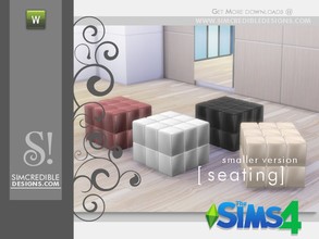Sims 4 — Arden Pouf [Seating] by SIMcredible! — by SIMcredibledesigns.com available at TSR ________________________ *4