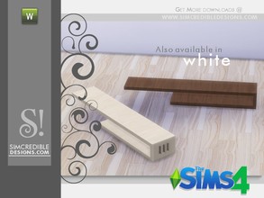 Sims 4 — Arden Shelf by SIMcredible! — by SIMcredibledesigns.com available at TSR ________________________ *3 colors