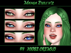 Sims 3 — Manga Eyes V.2 by niobe cremisi by niobe_cremisi — -4 Channel recolorable -toddler/elder -male/female