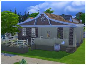 Sims 4 — Starter House Anabel by Aliona7772 — It's a traditional looking starter house. It has kitchen, living area,
