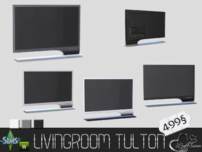 Sims 4 — Livingroom Tulton TV by BuffSumm — The Tulton Series goes adhead with the Livingroom. The main set contains 2