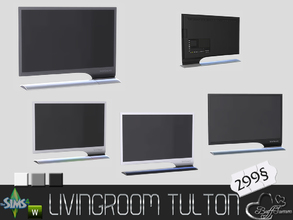 Sims 4 — Livingroom Tulton TV small by BuffSumm — The Tulton Series goes adhead with the Livingroom. The main set