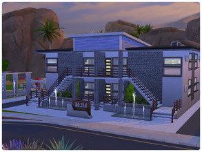 Sims 4 — Apartments Calista by Aliona7772 — It's an apartment building with 4 studio-flats. They are identical, just