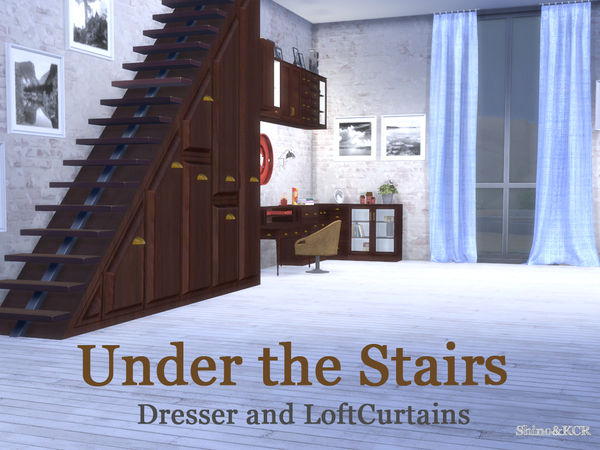 Sims 4 — Under The Stairs by ShinoKCR — I thought this Dresser is a musthave for our Builders and Decorators. Its made