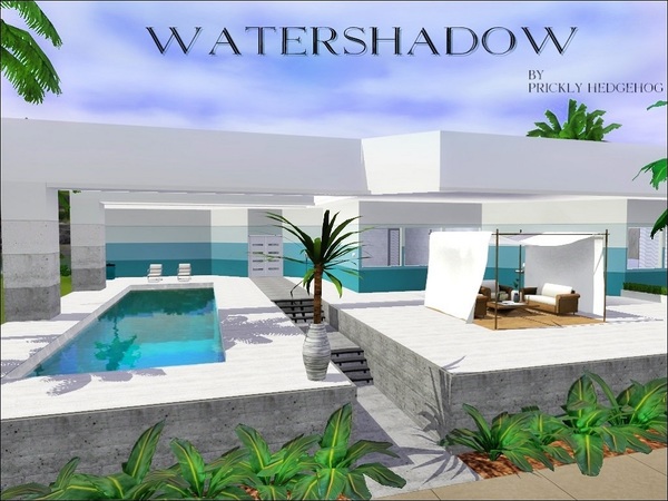Sims 3 — Watershadow by Prickly_Hedgehog — This is a beautiful and cozy, modern home with plenty of outdoor areas. It has