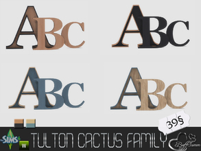 Sims 4 — Tulton Cactus Family 'ABC' by BuffSumm — A Addon-Set for the Tulton Series - The Cactus Family :) Take care that