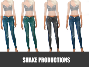 Sims 4 — ShakeProductions 14-4 by ShakeProductions — Realistic jeans with 4 colors