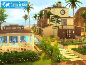 Sims 4 — Sunny Seaside by brandontr — Sunny Seaside was my TS3 Lot most liked. Now, it is available for The Sims 4. It